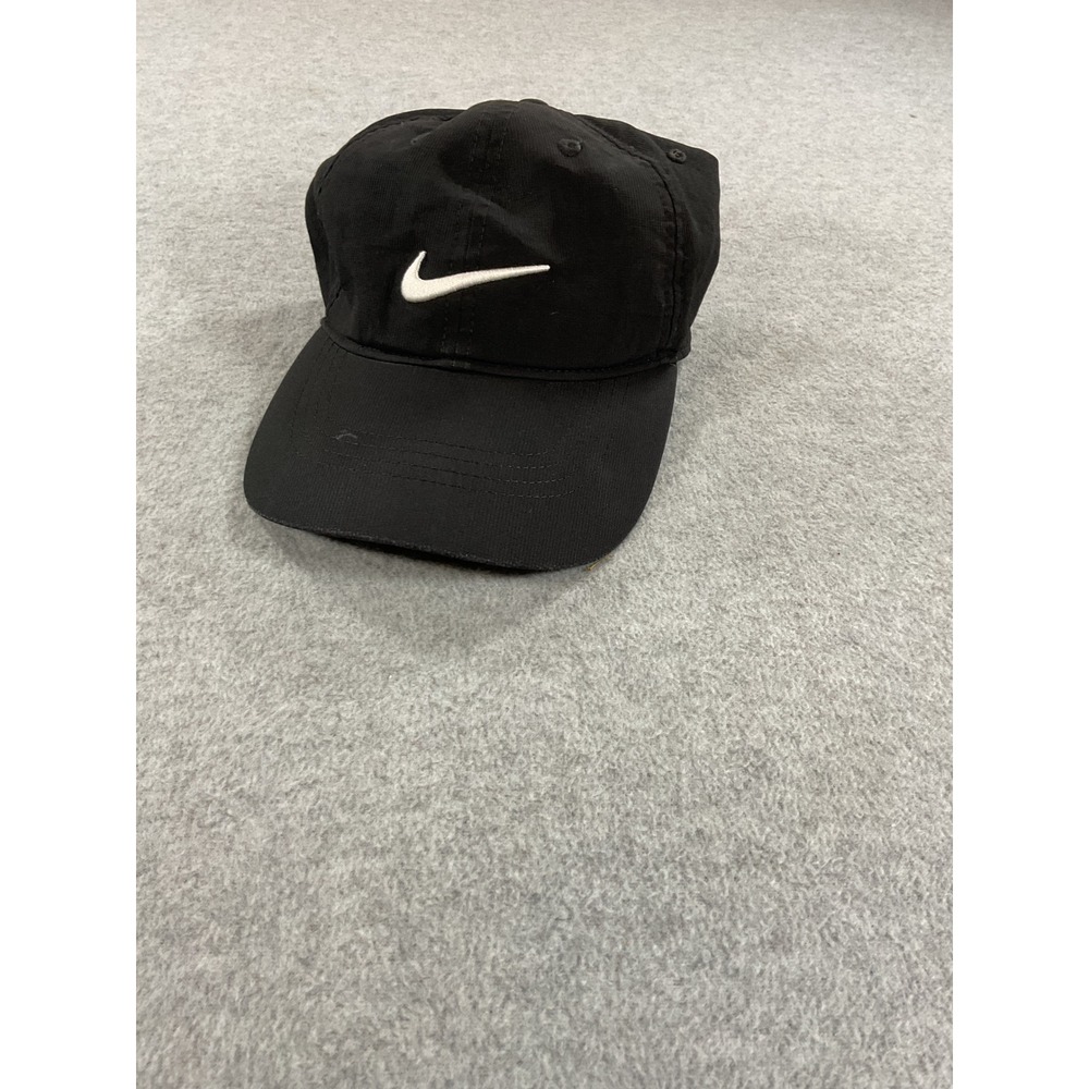 Nike Heritage86 Adjustable Hat Black White Swoosh AQ5349-010 Baseball Cap